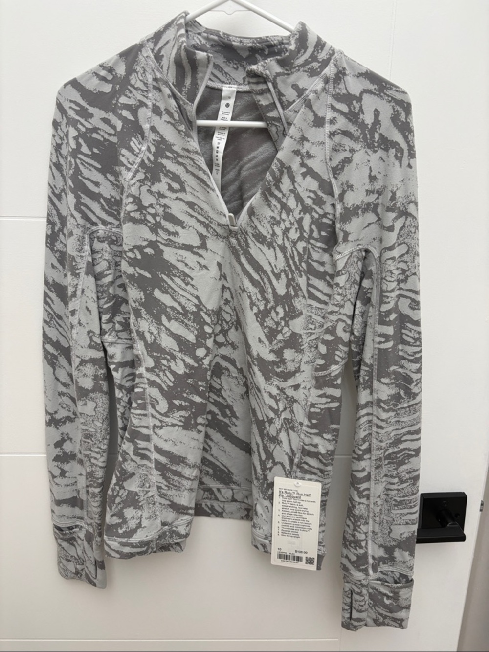 BNWT Lululemon It’s Rulu Run Half Zip Jacquard Size 10